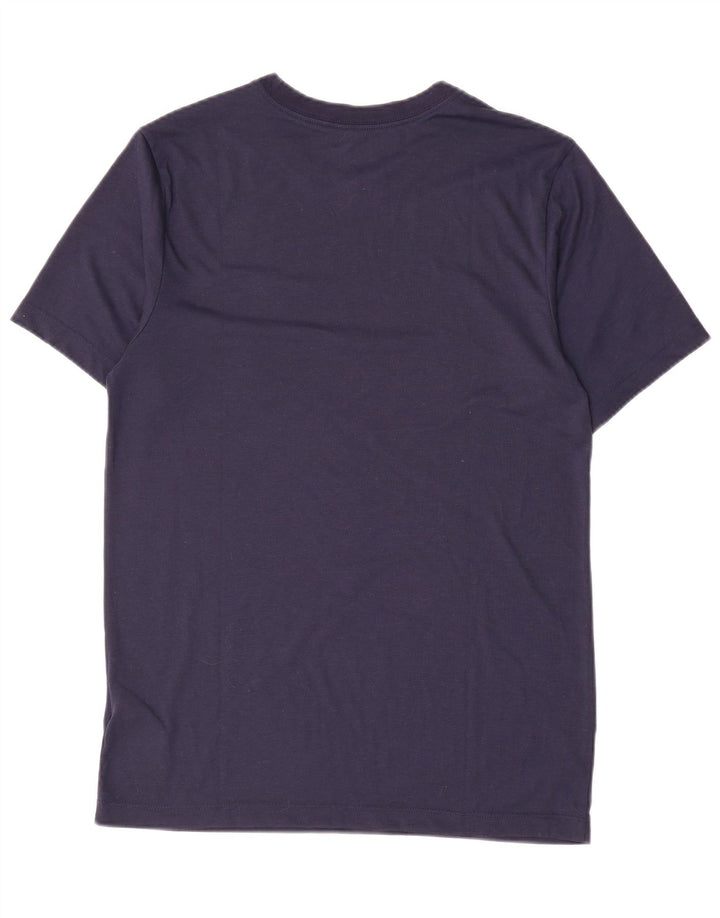 Nike Mens Dri Fit Graphic T-Shirt Top Small Navy Blue Polyester