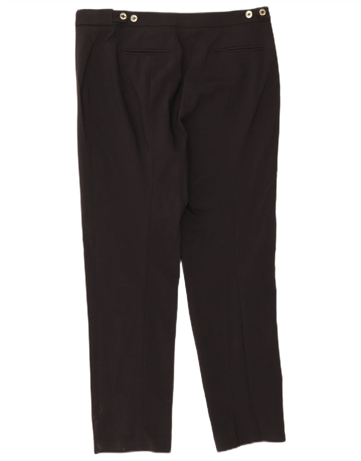 Calvin Klein Womens Slim Chino Trousers US 8 Medium W33 L29 Black Cotton