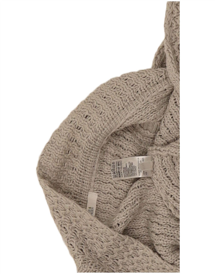 Marks & Spencer Womens Sleeveless Open Cardigan Sweater UK 10 Small Grey