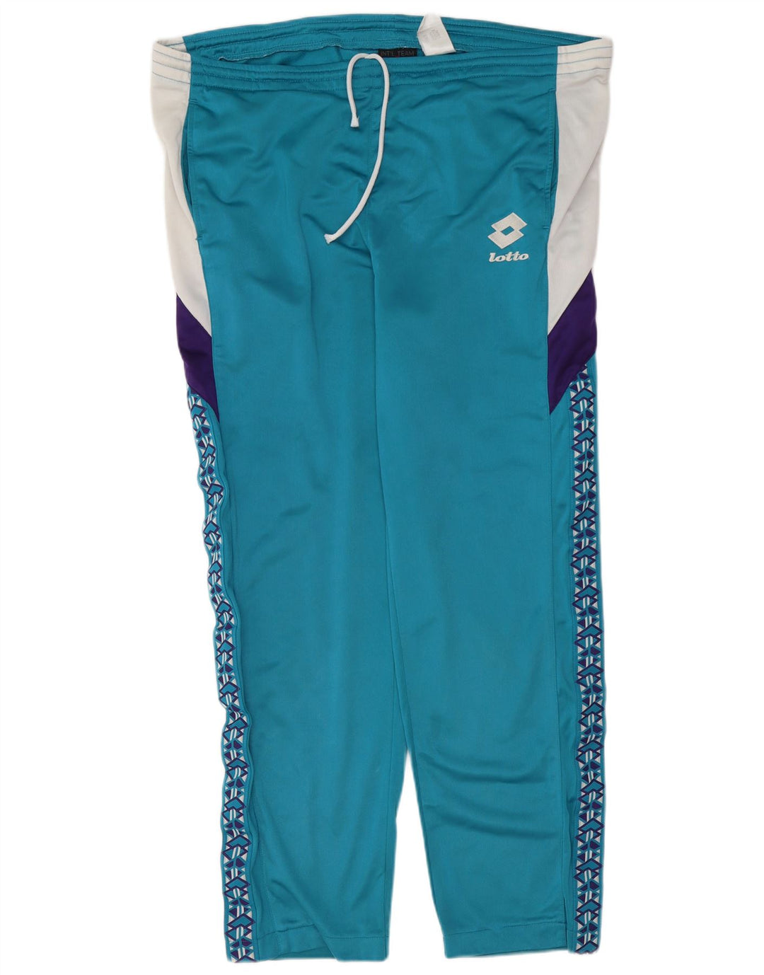 Lotto Mens Graphic Full Tracksuit XL  Blue Colourblock Polyester