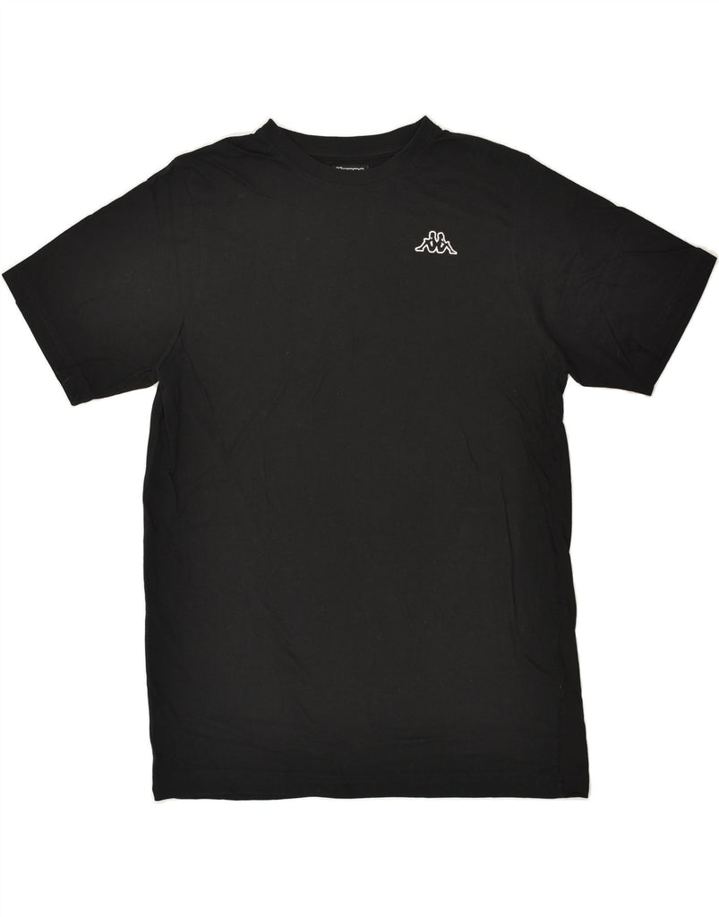 KAPPA Mens T-Shirt Top Medium Black Cotton | Vintage Kappa | Thrift | Second-Hand Kappa | Used Clothing | Messina Hembry 