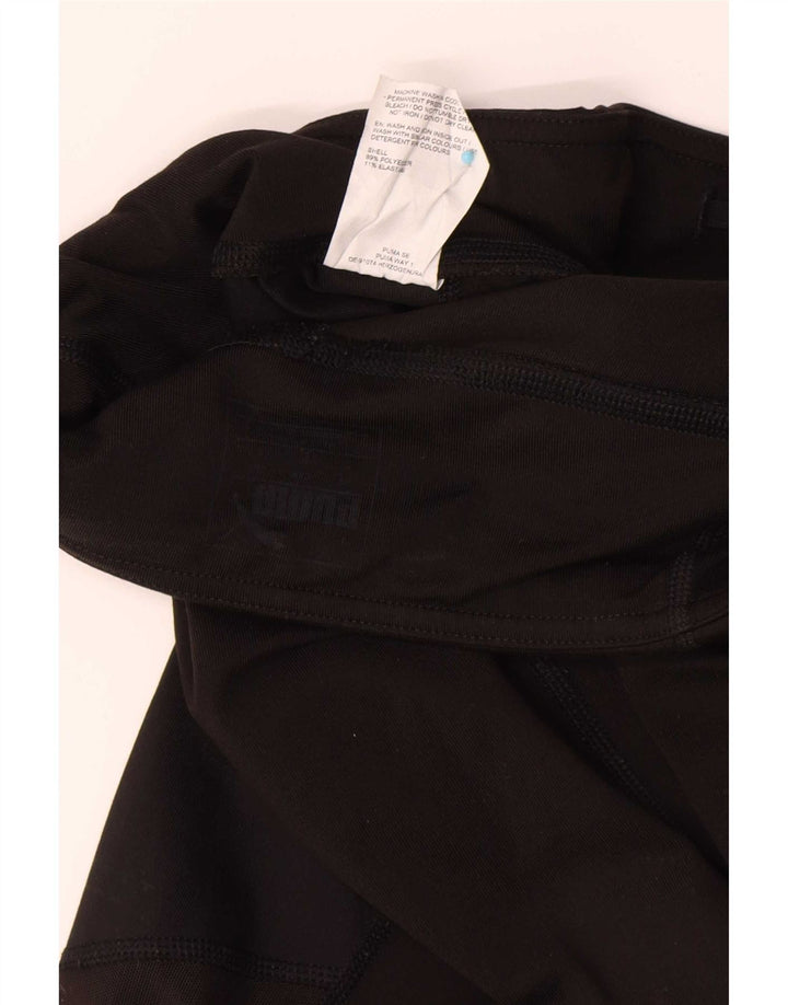Puma Womens Crop Leggings UK 8 Small Black Polyester