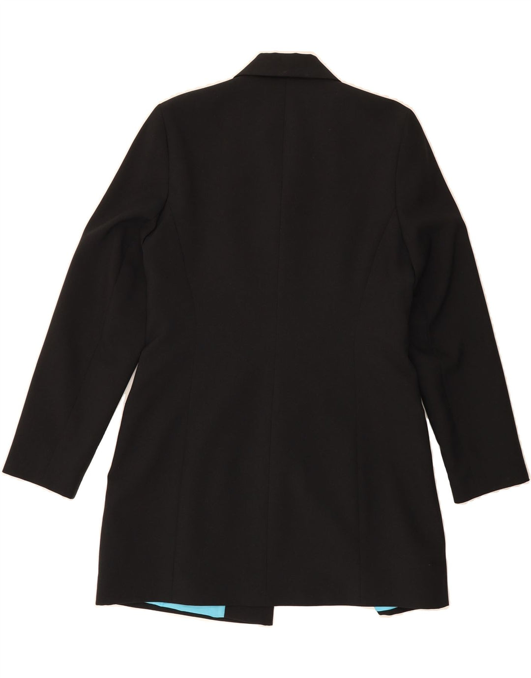 DOROTHY PERKINS Womens Longline 2 Button Blazer Jacket UK 12 Medium  Black Vintage Dorothy Perkins and Second-Hand Dorothy Perkins from Messina Hembry 