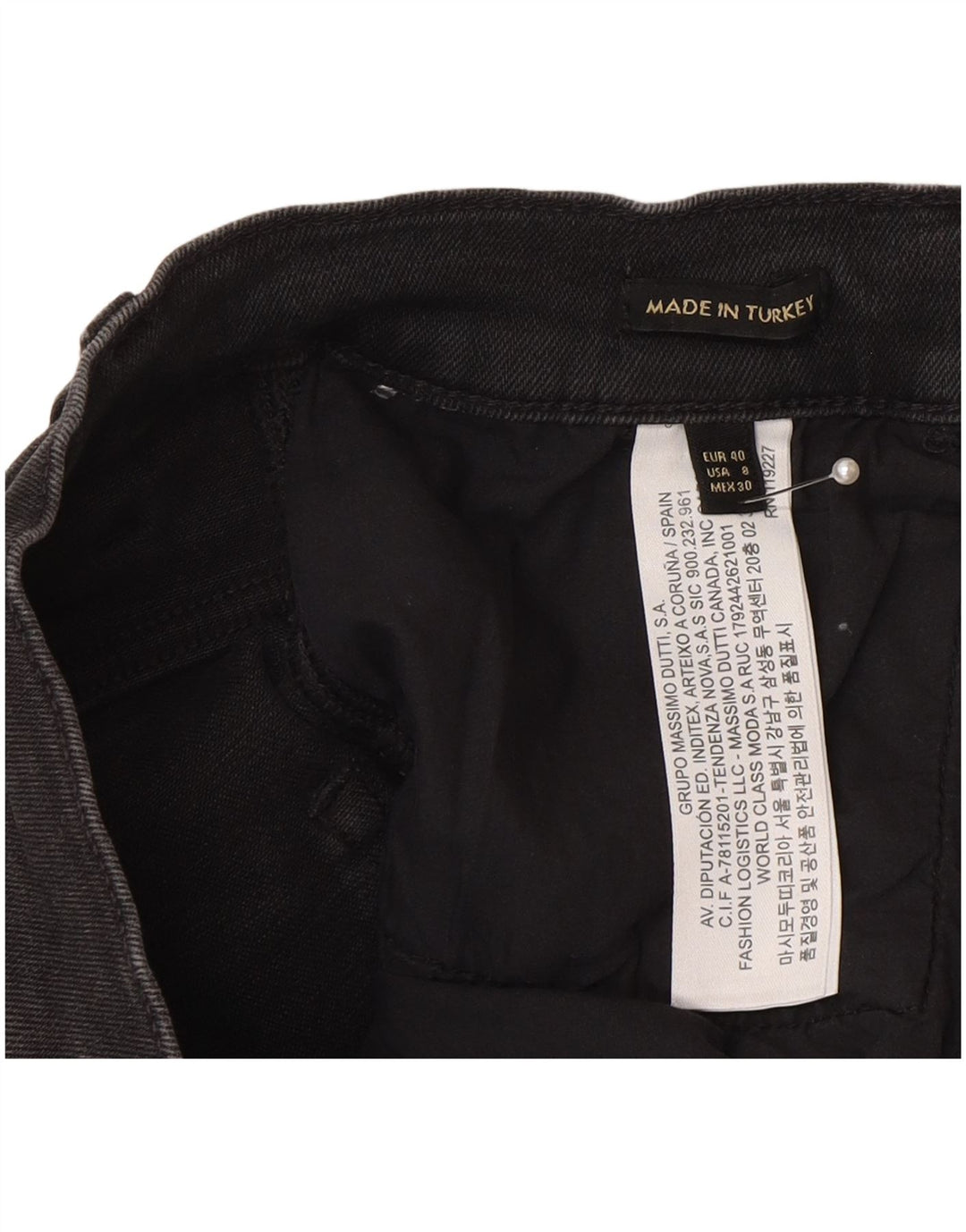Massimo Dutti Womens Skinny Jeans EU 40 Medium W30 L30 Grey Cotton
