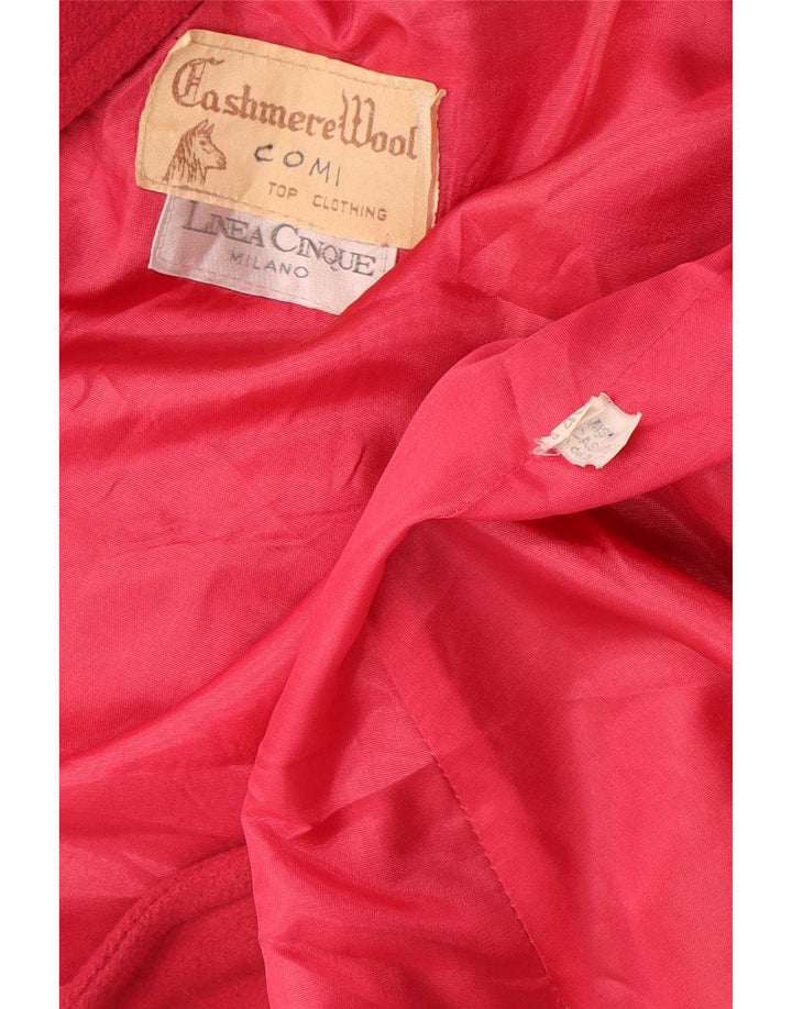 Linea Cinque Womens Oversized Overcoat IT 46 Large Red Cashmere
