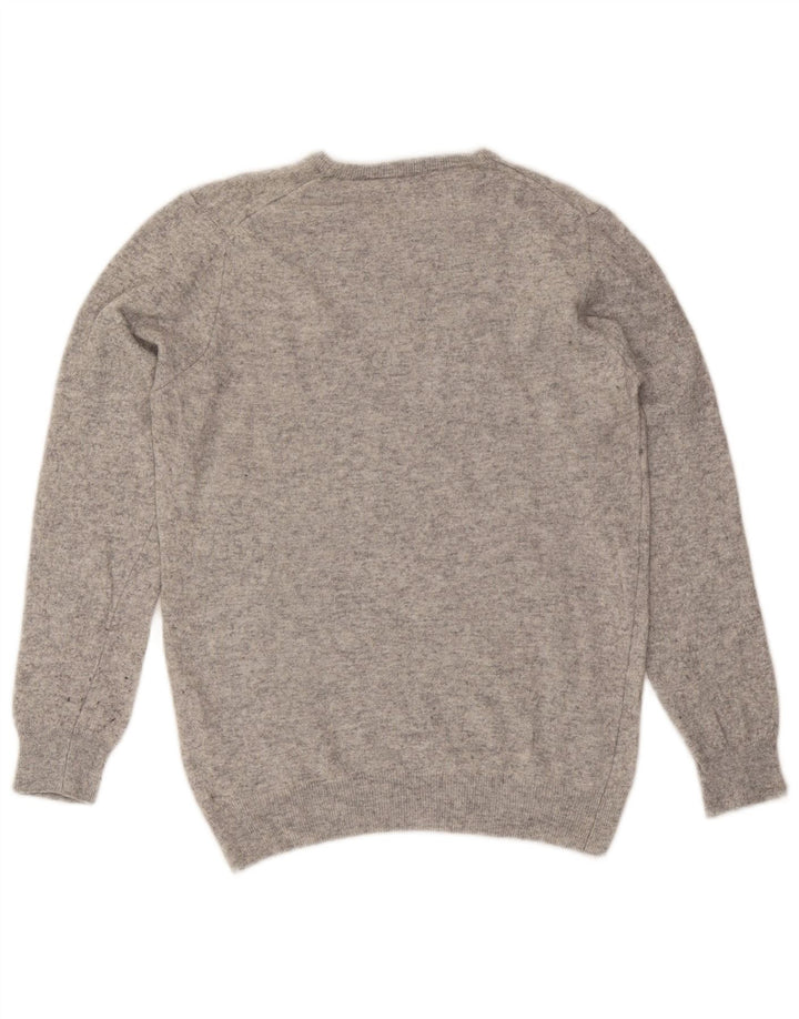 Guess Mens Crew Neck Jumper Sweater Medium Grey Flecked Viscose