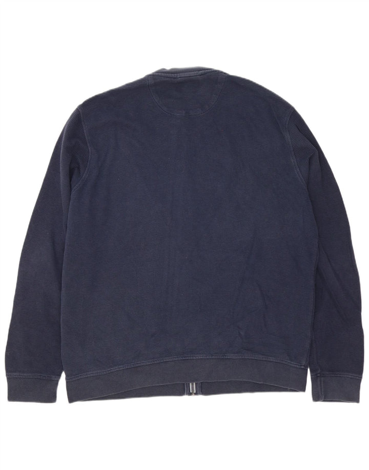 Marks & Spencer Mens Blue Harbour Tracksuit Top Jacket XL Navy Blue Cotton