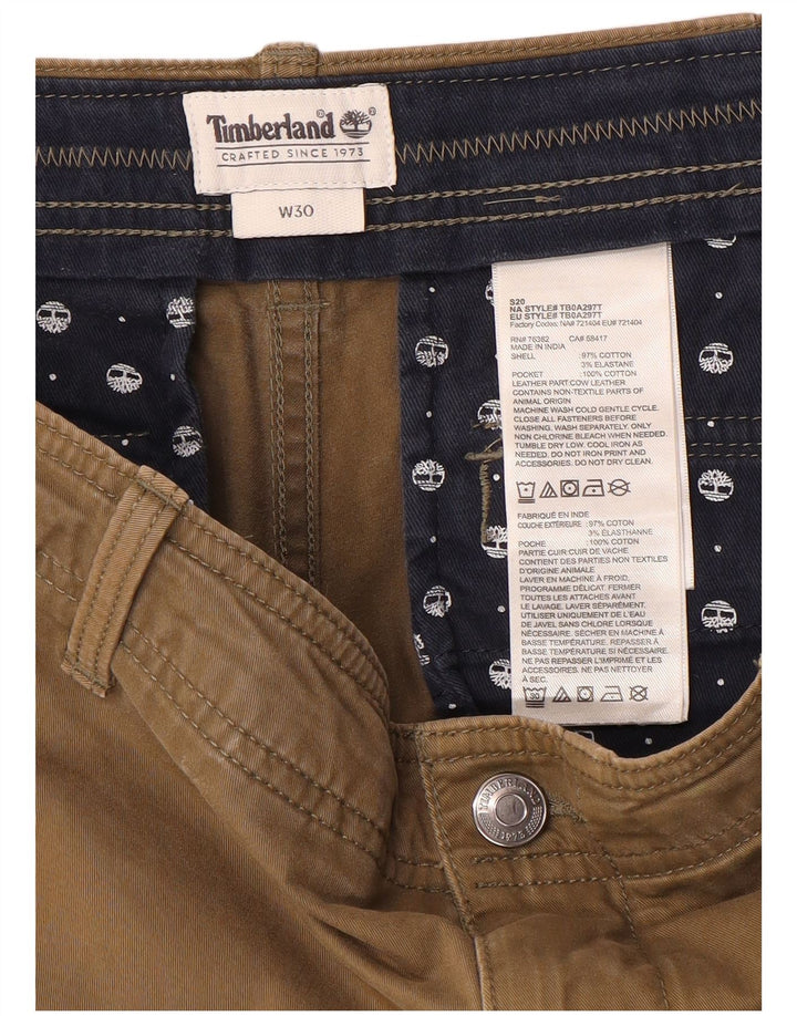 Timberland Mens Cargo Shorts W30 Medium  Beige Cotton