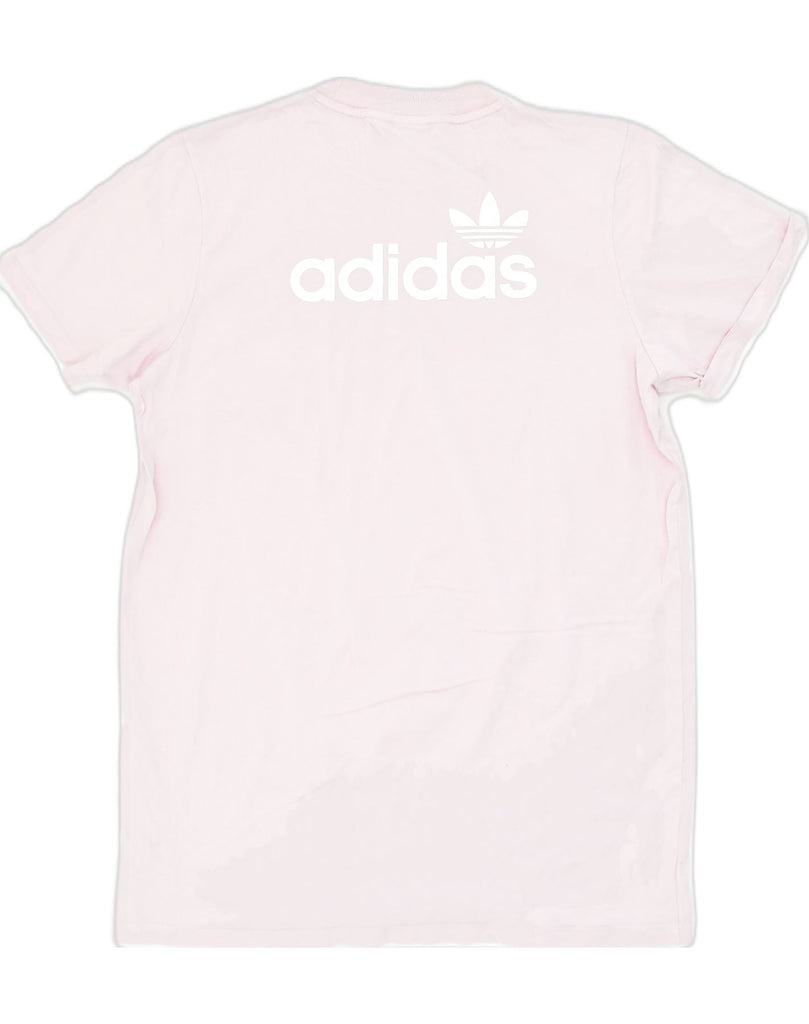 ADIDAS Womens T-Shirt Top UK 14 Large Pink Cotton | Vintage Adidas | Thrift | Second-Hand Adidas | Used Clothing | Messina Hembry 