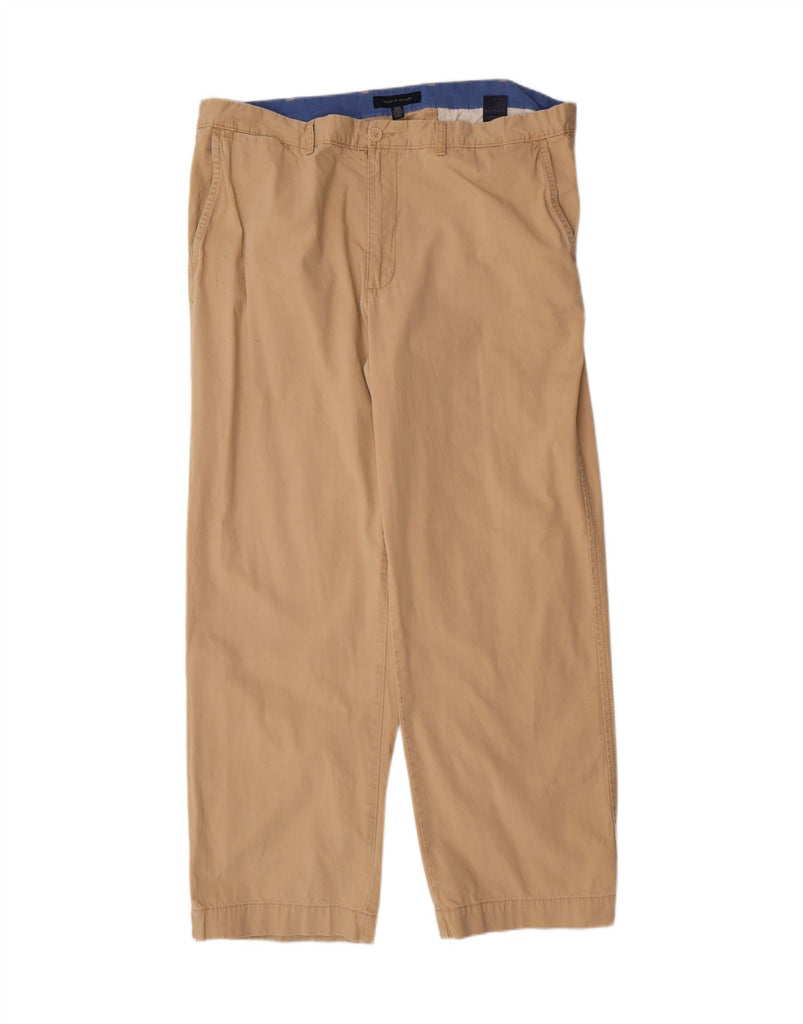 TOMMY HILFIGER Mens Straight Chino Trousers W42 L32 Beige Cotton Vintage Tommy Hilfiger and Second-Hand Tommy Hilfiger from Messina Hembry 