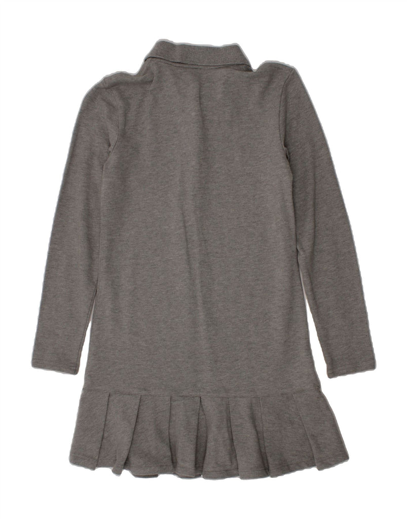 POLO RALPH LAUREN Girls Long Sleeve Polo Dress 8-9 Years Medium  Grey Vintage Polo Ralph Lauren and Second-Hand Polo Ralph Lauren from Messina Hembry 