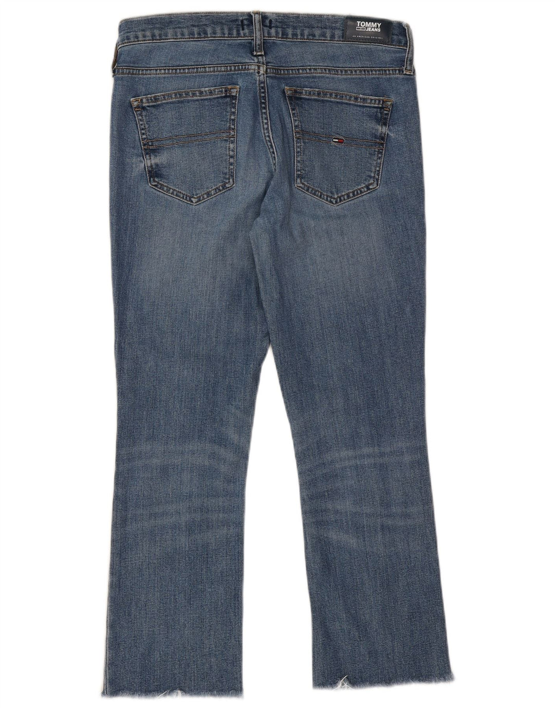 Tommy Hilfiger Womens Mid Rise Bootcut Jeans W29 L25 Blue Cotton