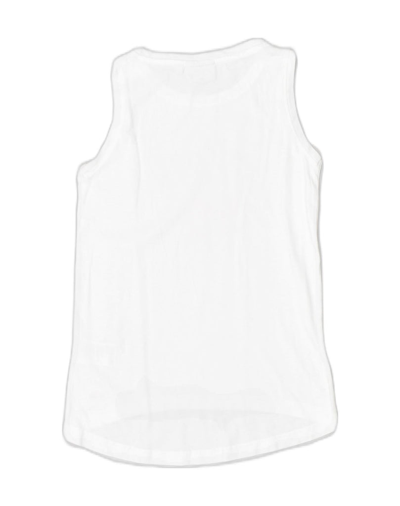 ELLESSE Girls Graphic Vest Top 5-6 Years White Cotton | Vintage | Thrift | Second-Hand | Used Clothing | Messina Hembry 