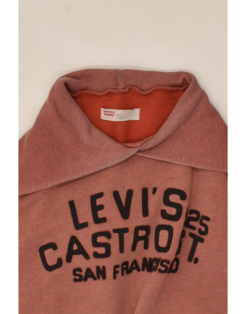 LEVI'S Mens Graphic Hoodie Jumper Large Maroon | Vintage Levi's | Thrift | Second-Hand Levi's | Used Clothing | Messina Hembry 