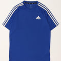 ADIDAS Mens Climalite T-Shirt Top Small Blue Polyester