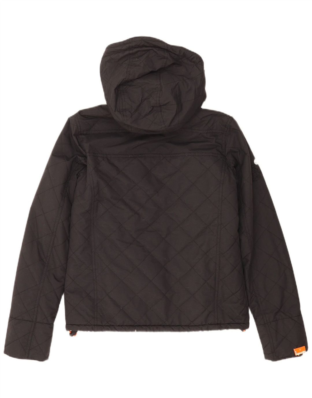 Superdry Mens Windcheater Hooded Windbreaker Jacket UK 36 Small Black