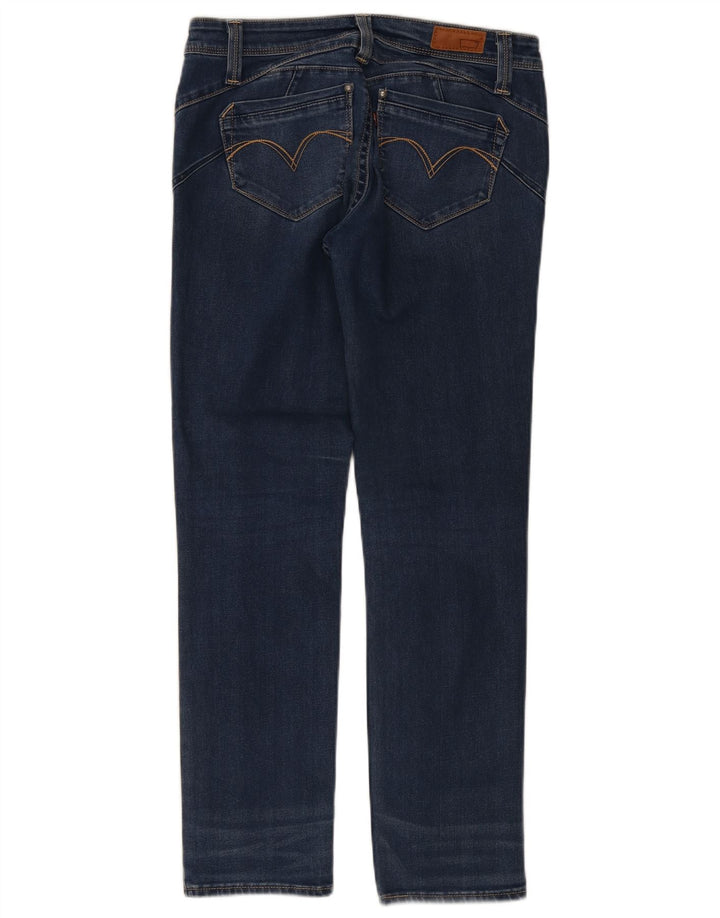 Levi's Womens Low Waist Straight Jeans W29 L30 Blue Cotton