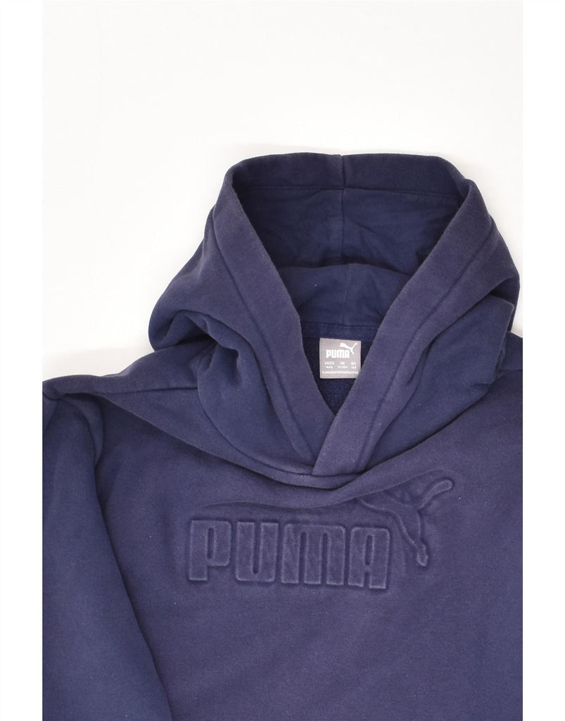 PUMA Boys Graphic Hoodie Jumper 10-11 Years Purple Cotton | Vintage Puma | Thrift | Second-Hand Puma | Used Clothing | Messina Hembry 