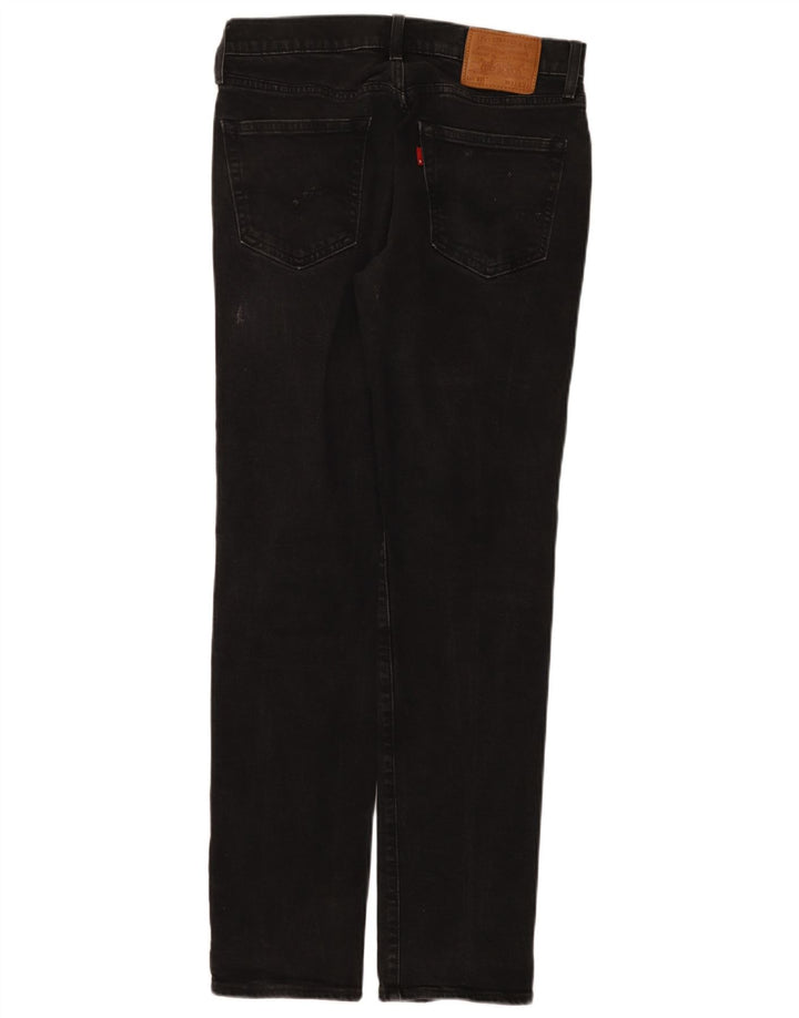 Levi's Mens 511 Slim Jeans W31 L32 Black Cotton