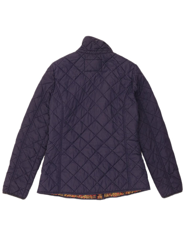 Tom Joule Womens Quilted Jacket UK 12 Medium  Navy Blue Polyamide