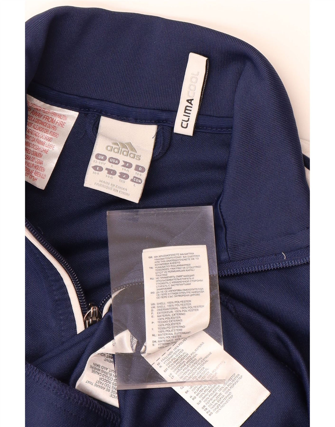 ADIDAS Boys Red Bull Tracksuit Top Jacket 13-14 Years Navy Blue