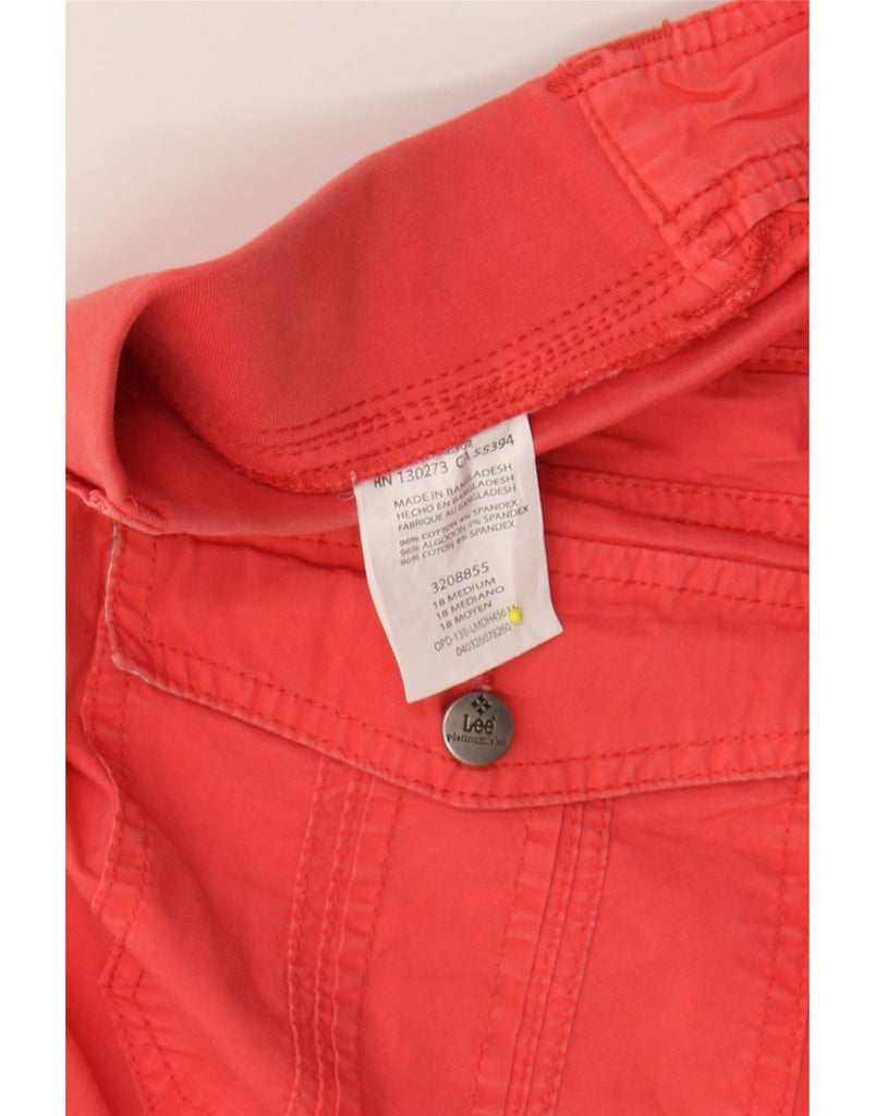 LEE Womens Capri Cargo Trousers US 18 2XL W36 L20 Red Cotton Vintage Lee and Second-Hand Lee from Messina Hembry 