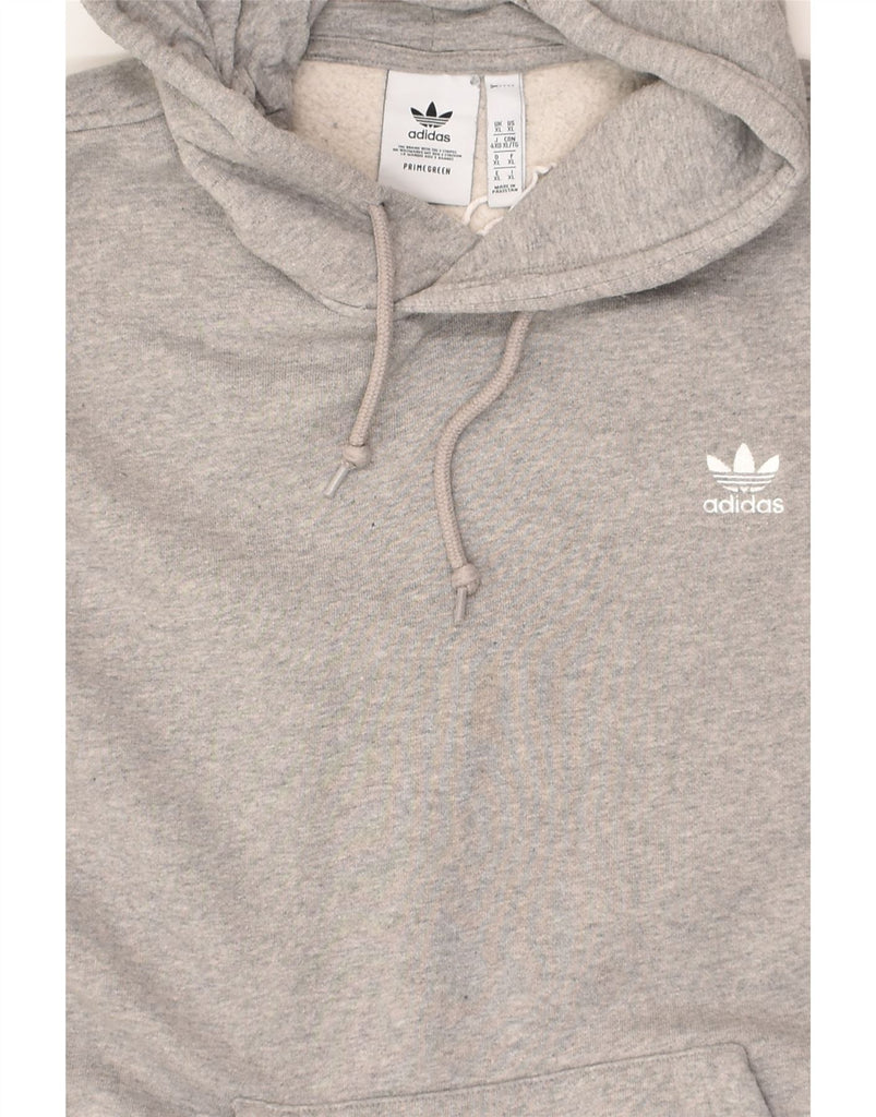 ADIDAS Mens Hoodie Jumper XL Grey Cotton | Vintage Adidas | Thrift | Second-Hand Adidas | Used Clothing | Messina Hembry 