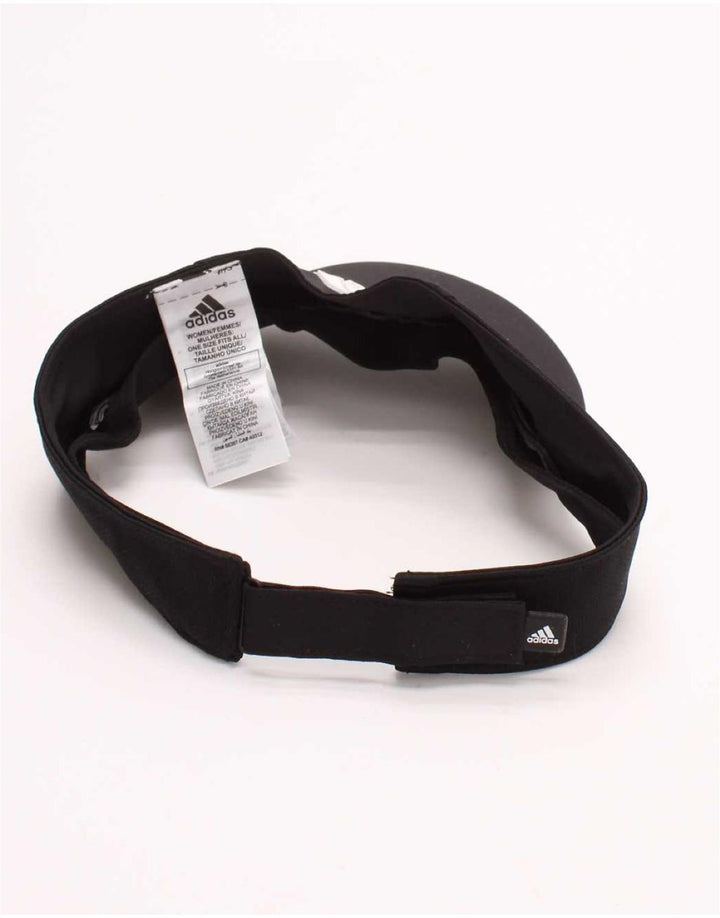 Adidas Womens Aeroready Graphic Visor Cap One Size Black Polyester