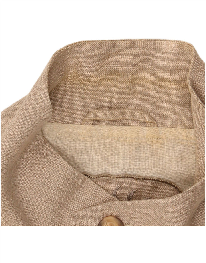 Rosner Mens Bomber Jacket EU 52 XL Beige Linen