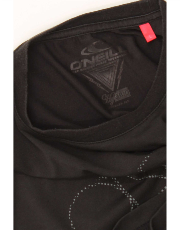 O'Neill Mens Graphic Top Long Sleeve Large Black