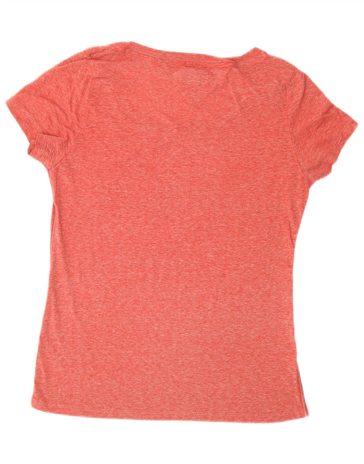TOMMY HILFIGER Womens T-Shirt Top UK 12 Medium Pink