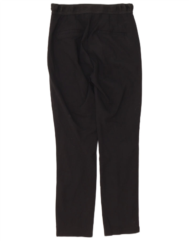 Zara Womens Slim Chino Trousers Small W26 L27 Black