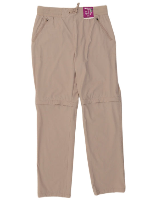 Mountain Warehouse Womens Casual Trousers UK 12 Medium W32 L29 Beige