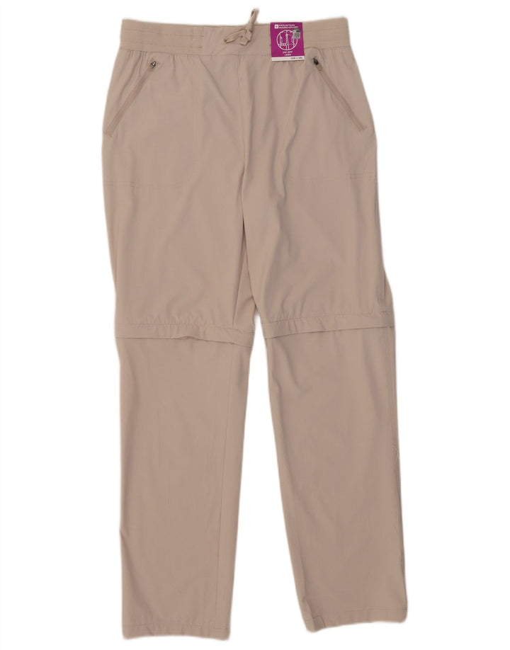 Mountain Warehouse Womens Casual Trousers UK 12 Medium W32 L29 Beige
