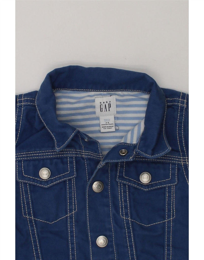 GAP Baby Boys Denim Jacket 3-6 Months Blue Cotton | Vintage Gap | Thrift | Second-Hand Gap | Used Clothing | Messina Hembry 