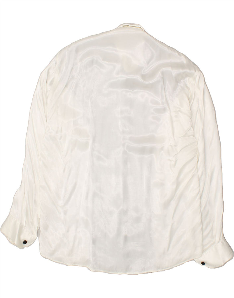 YASHI YAMAMURI Womens Shirt UK 20 2XL White Colourblock | Vintage Yashi Yamamuri | Thrift | Second-Hand Yashi Yamamuri | Used Clothing | Messina Hembry 