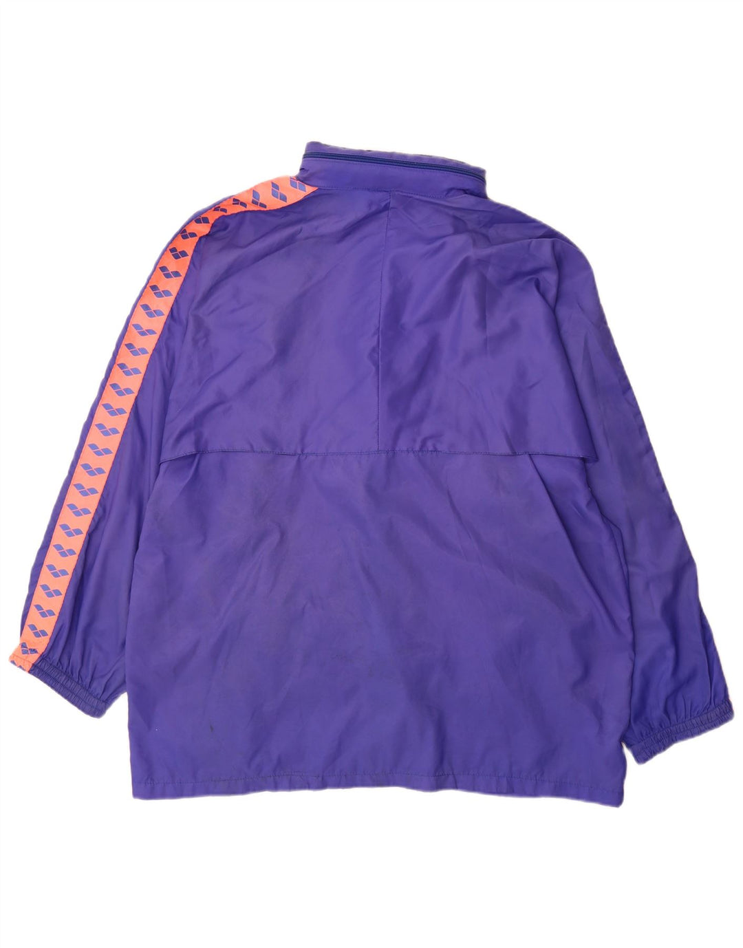 Arena Mens Hooded Rain Jacket UK 40 Large Purple Colourblock Polyamide