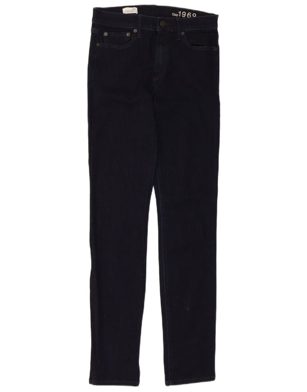 Gap Womens Slim Straight Jeans W28 L32 Navy Blue Cotton