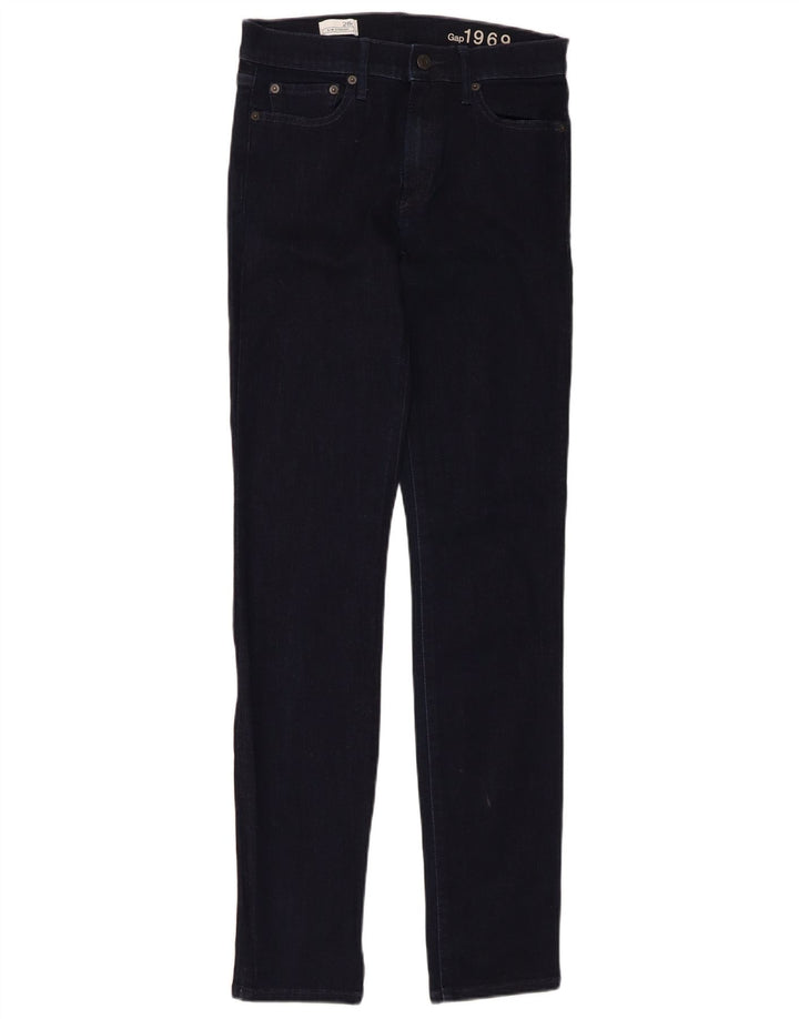 Gap Womens Slim Straight Jeans W28 L32 Navy Blue Cotton