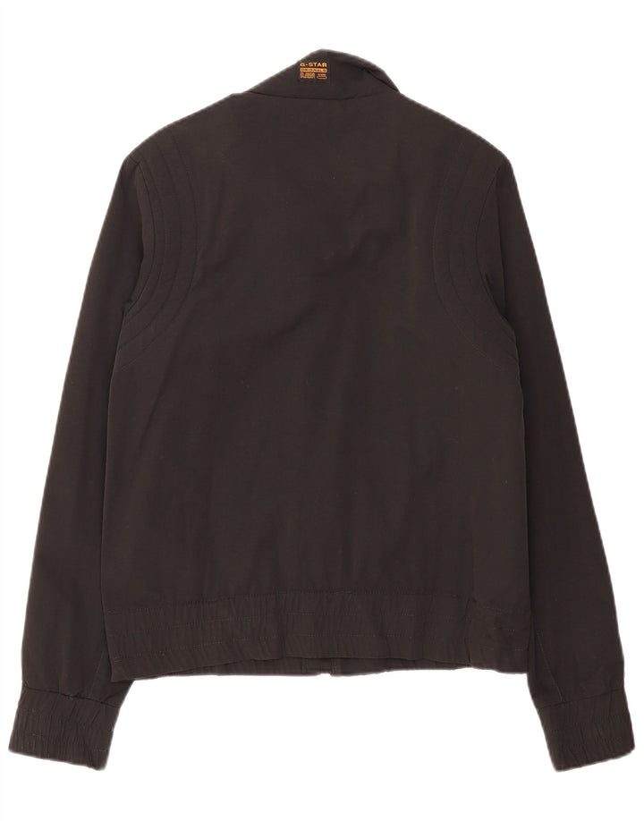 G-STAR Womens Bomber Jacket UK 14 Medium Black Cotton
