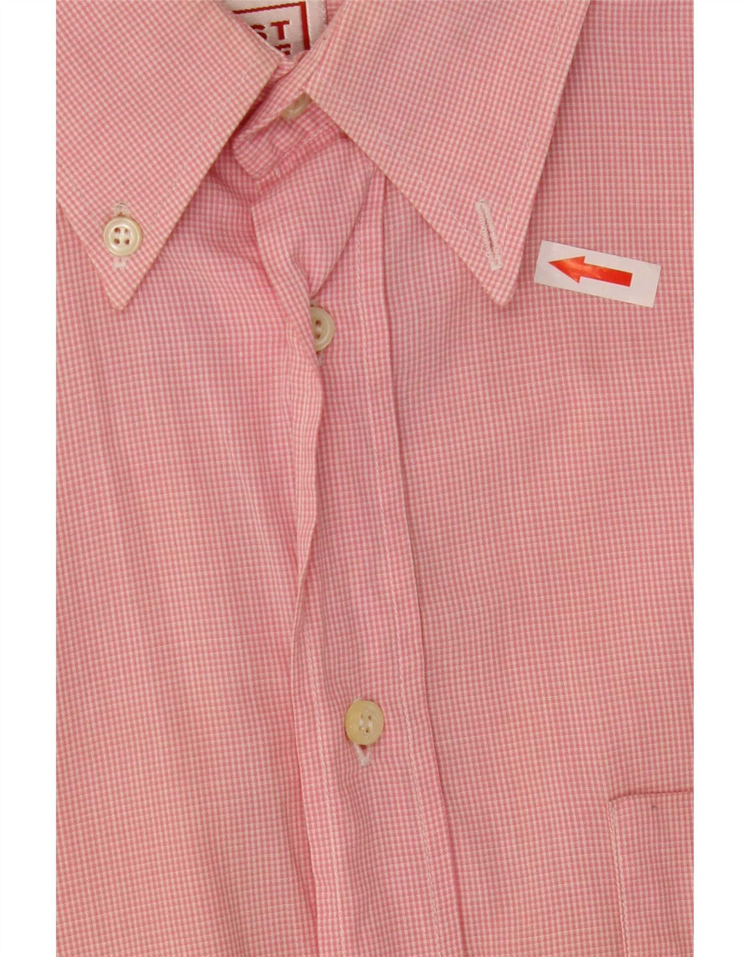 Stefanel Mens Shirt Medium Pink Gingham