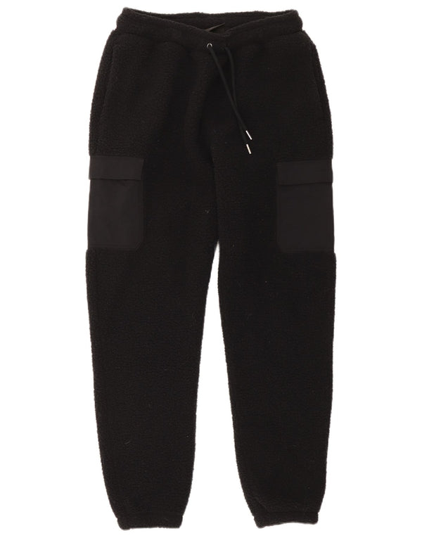 Jordan Womens Fleece Cargo Tracksuit Trousers Joggers UK 10 Small Black