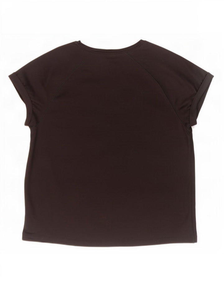 Kangaroos Womens T-Shirt Top UK 22/24 2XL Black Polyester