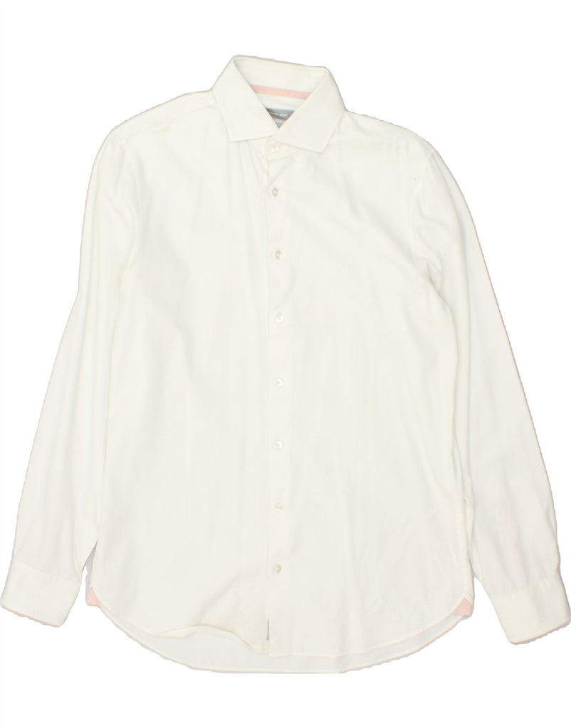 MICHAEL KORS Mens Shirt Size 41 Medium White Cotton | Vintage Michael Kors | Thrift | Second-Hand Michael Kors | Used Clothing | Messina Hembry 