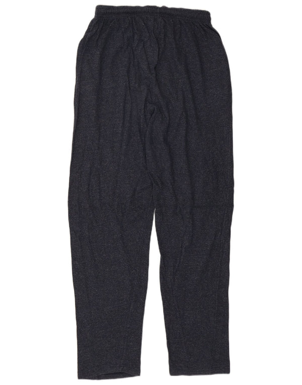 Champion Mens Tracksuit Trousers Large Navy Blue Flecked Cotton