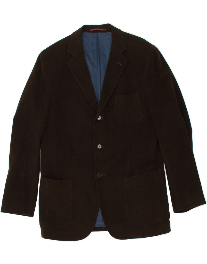 GANT Mens 3 Button Blazer Jacket IT 50 Large Brown Cotton Vintage Gant and Second-Hand Gant from Messina Hembry 