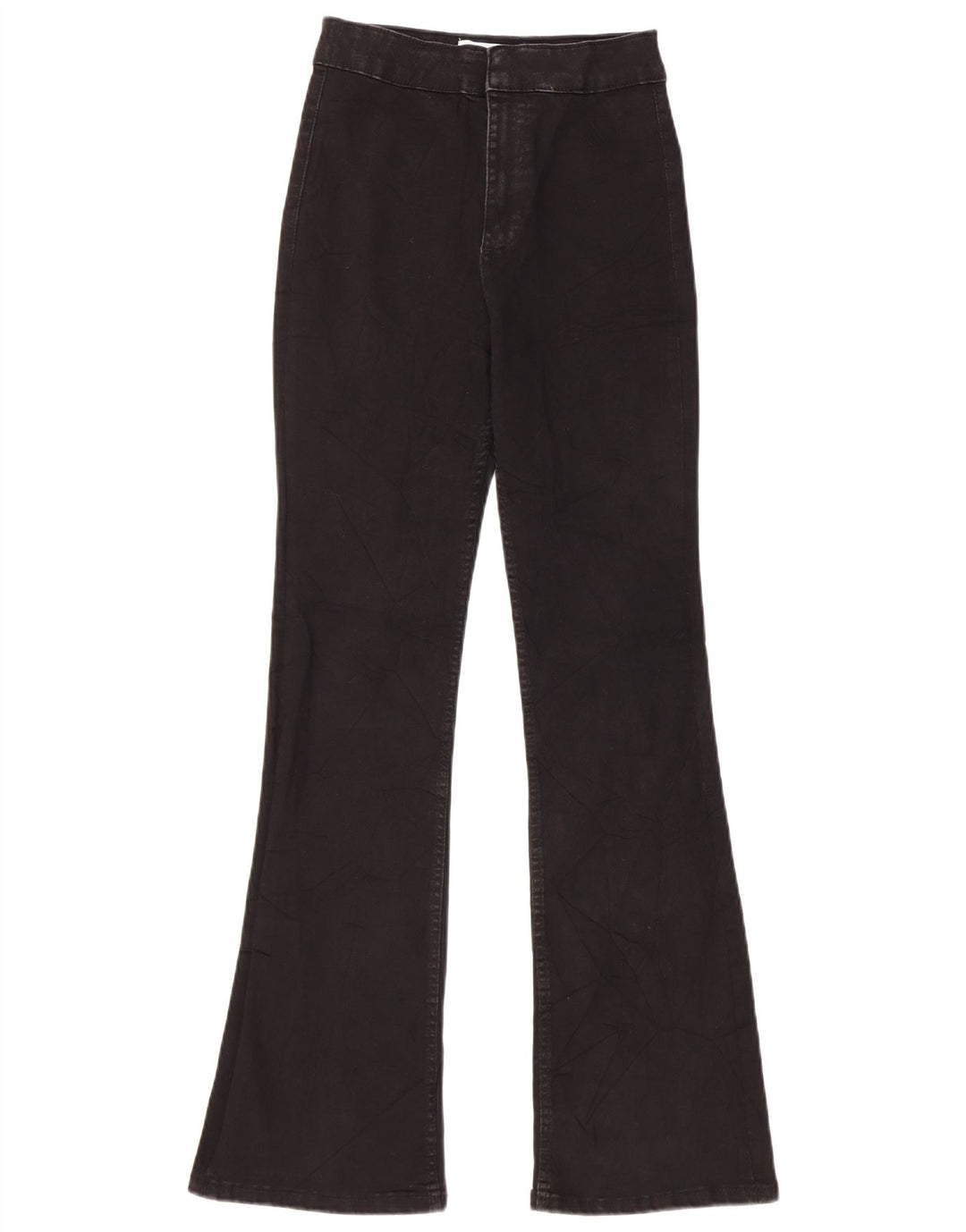 Zara Womens Flared Jeans EU 36 XS W26 L30 Black Cotton