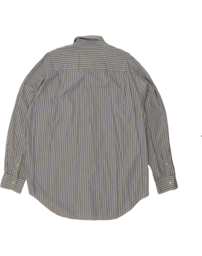 AUSTIN REED Mens Shirt Large Blue Striped Cotton Vintage Austin Reed and Second-Hand Austin Reed from Messina Hembry 