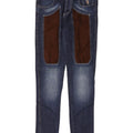 Jeckerson Womens Slim Jeans IT 44 Medium W32 L31 Blue Colourblock