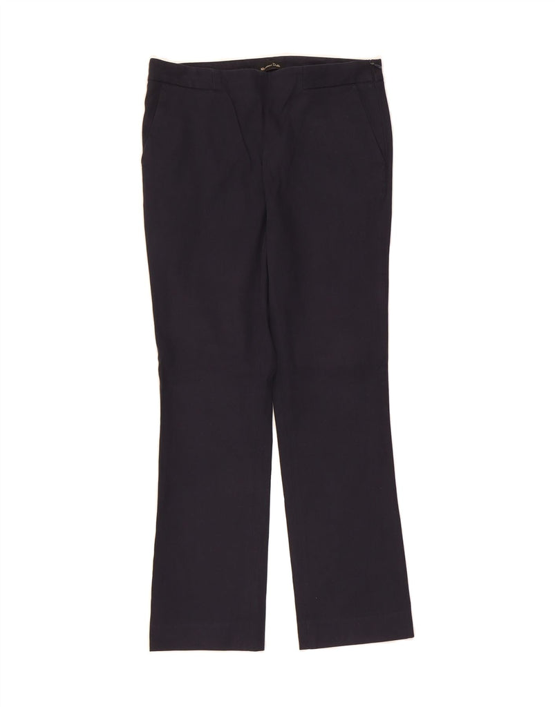 MASSIMO DUTTI Womens Straight Casual Trousers EU 36 XS W26 L26 Navy Blue Vintage Massimo Dutti and Second-Hand Massimo Dutti from Messina Hembry 